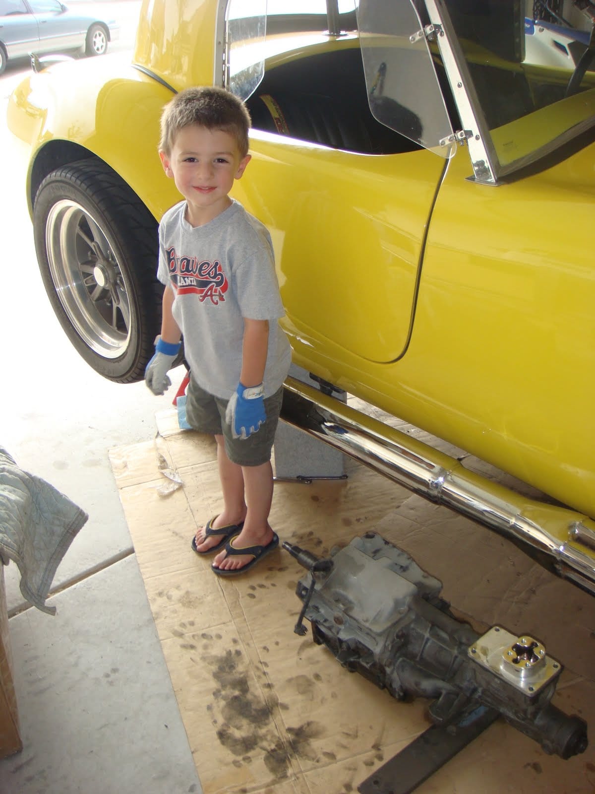 Replacing a T-5 Transmission in a Shelby Cobra