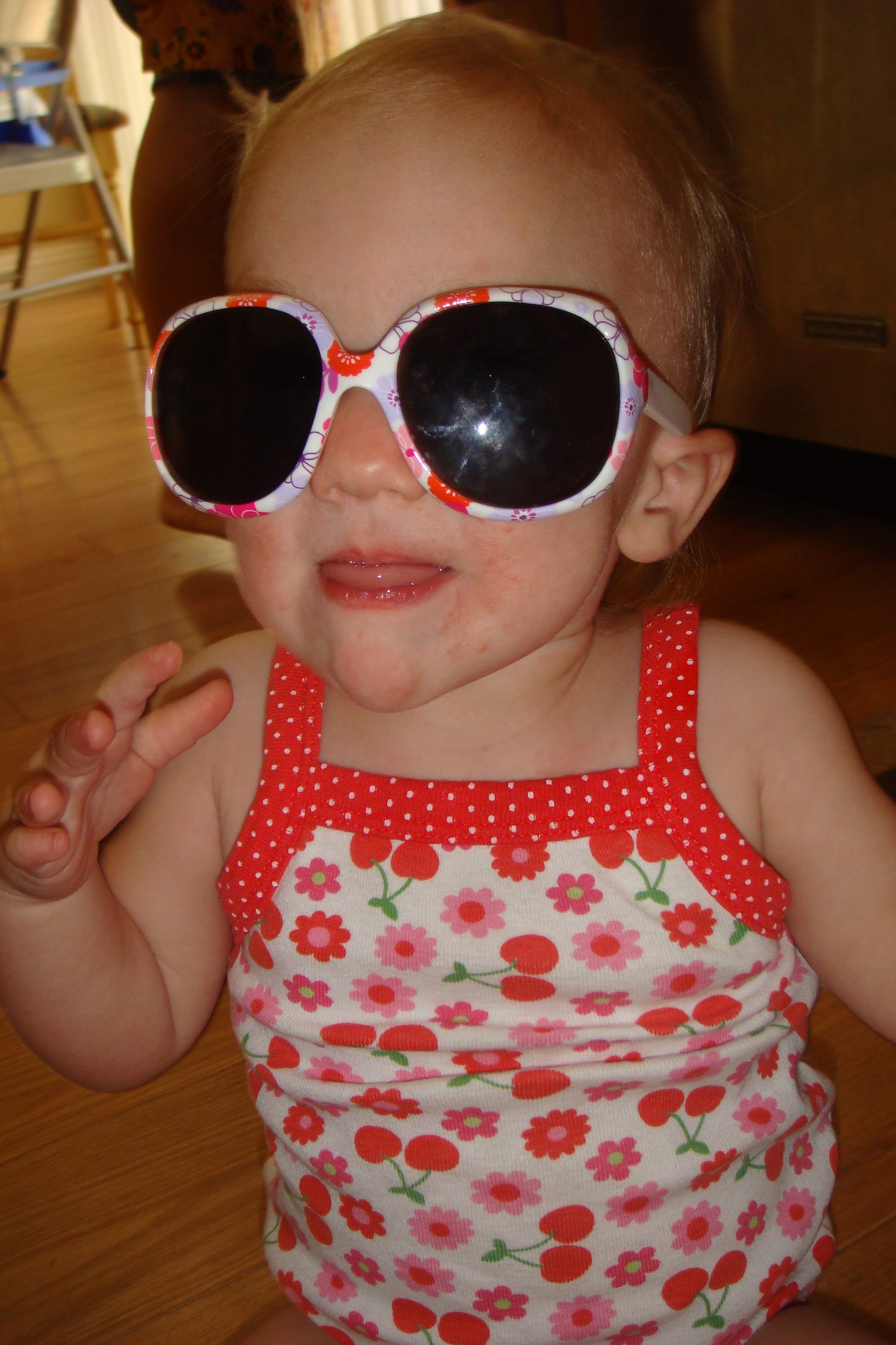 She loves Sunglasses