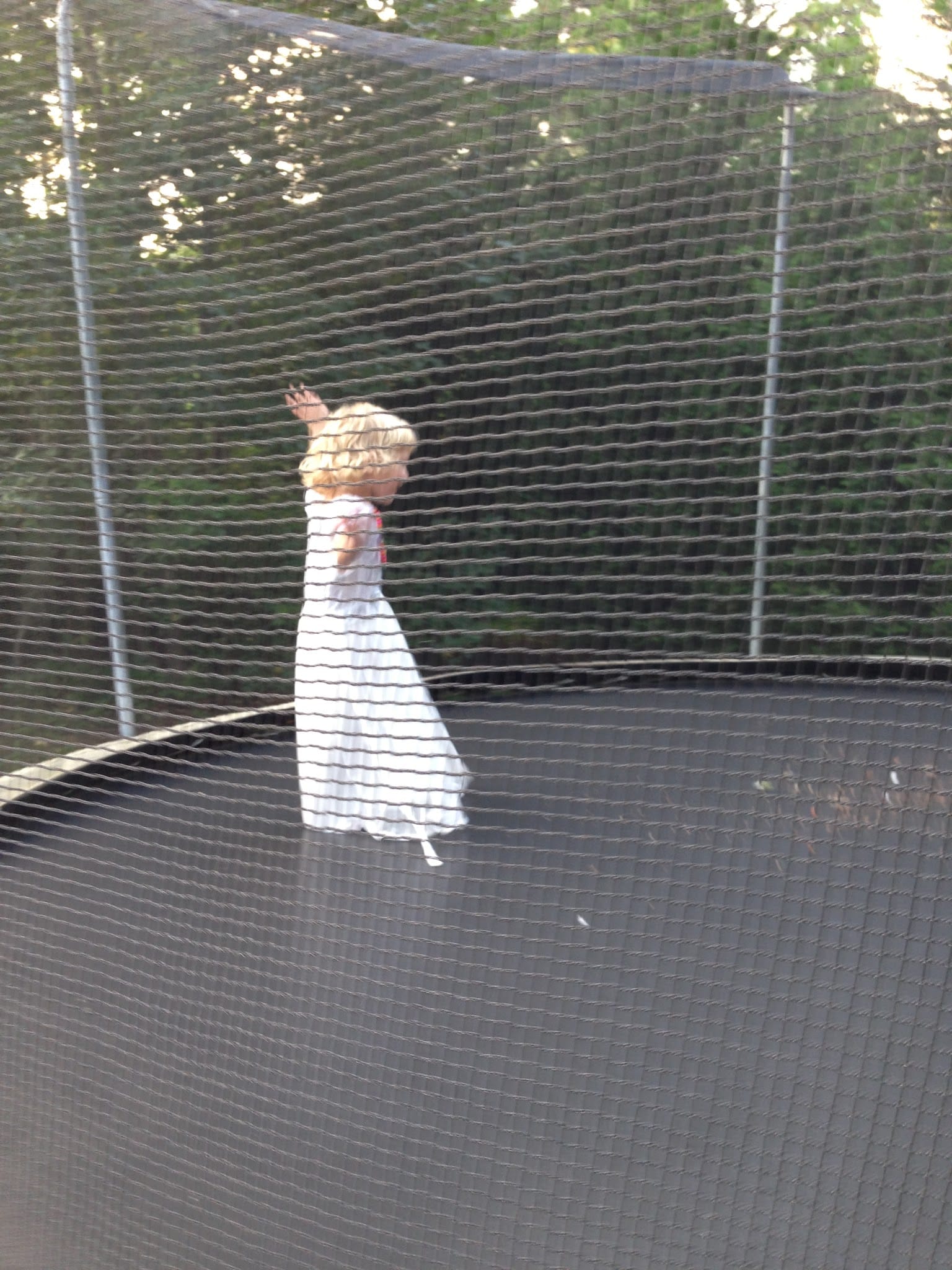 Princess Savannah on a Trampoline