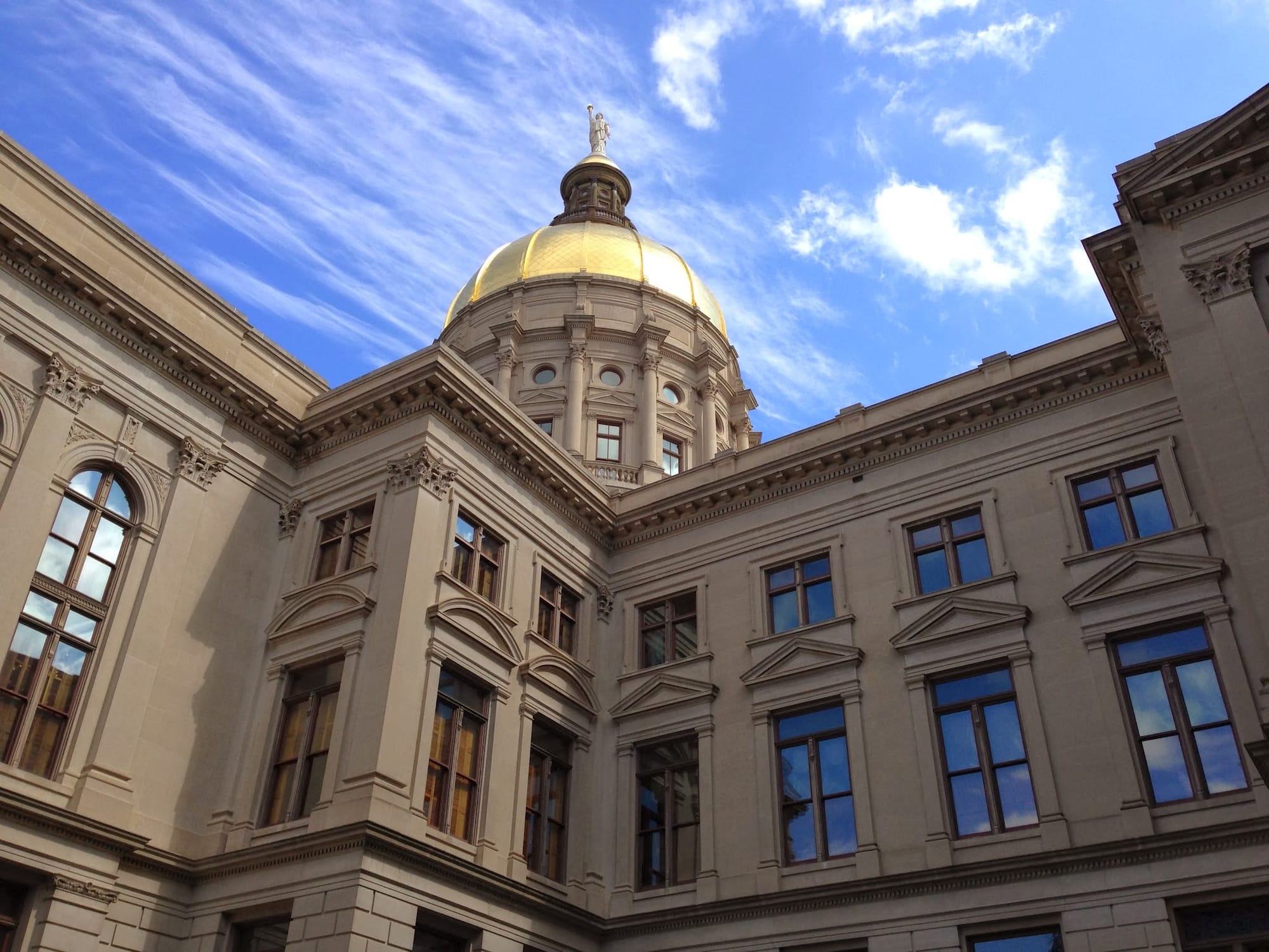 Georgia State Capitol Building and Atlanta City Hall
