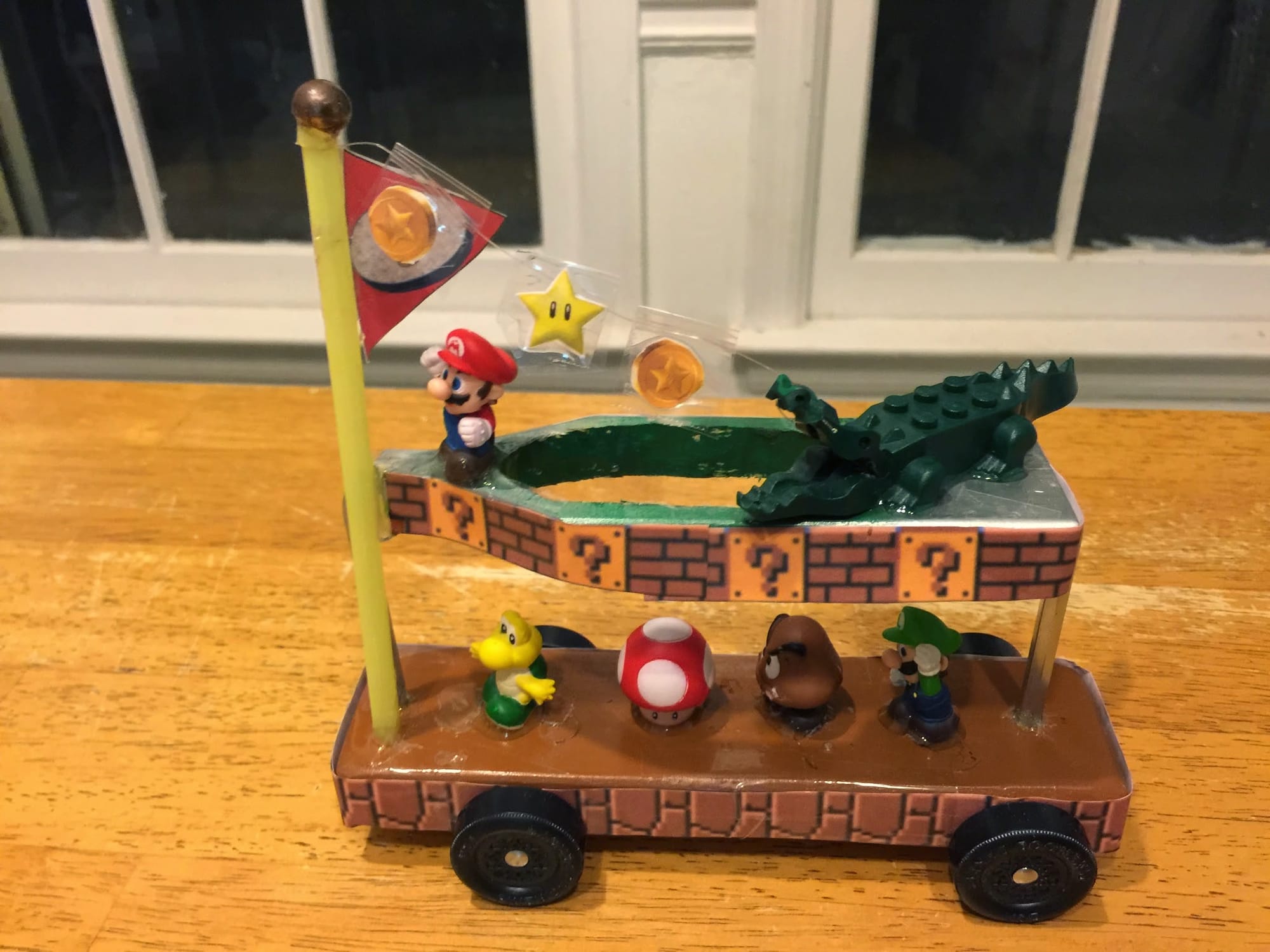 Carson's Pinewood Derby - Super Mario Brothers Car