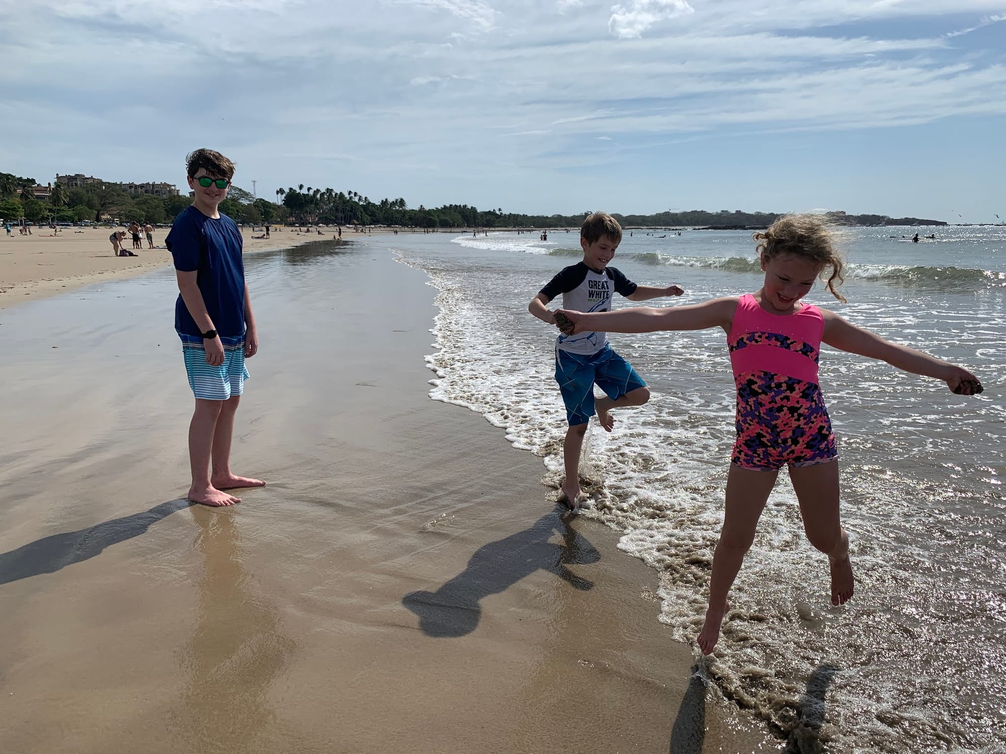Playing at Tamarindo Beach, Costa Rica