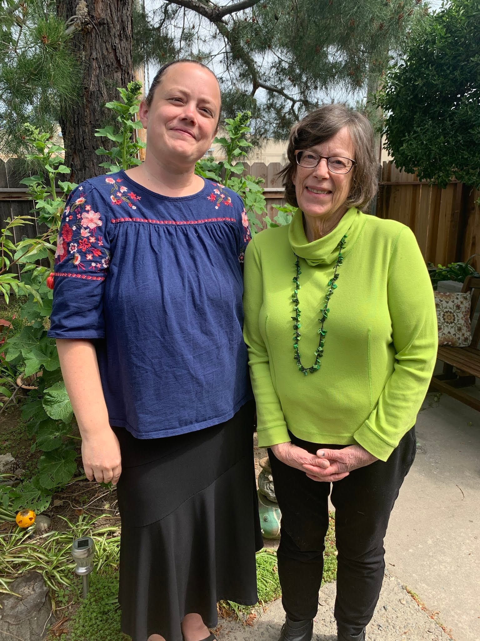 Visiting with Aunt Diane in Turlock, CA