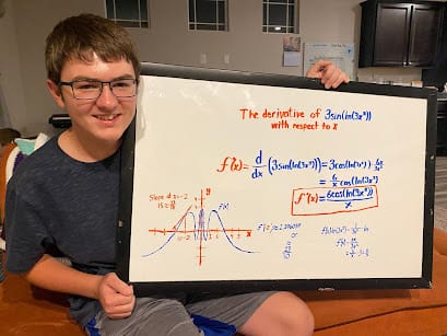 Homeschool Math - Chain Rule Derivatives and Line Multiplication