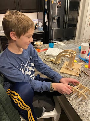 Opening Christmas presents