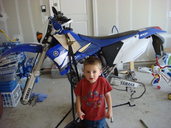 The motorcycle's tires are lost!