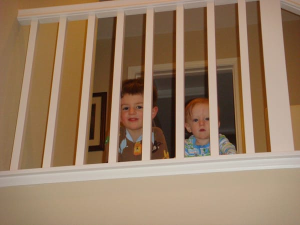 Stairway to the laundry room