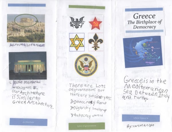 Carson's Brochure on Greece