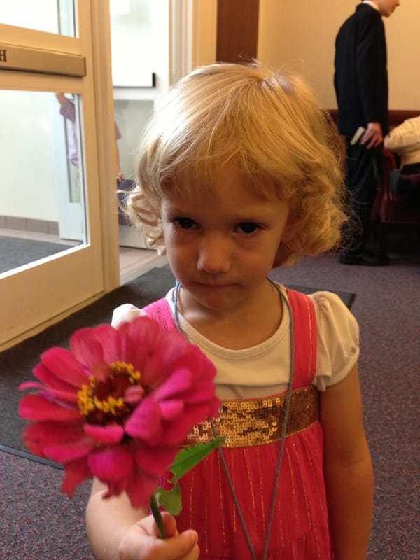 Savannah's New Dress At Church