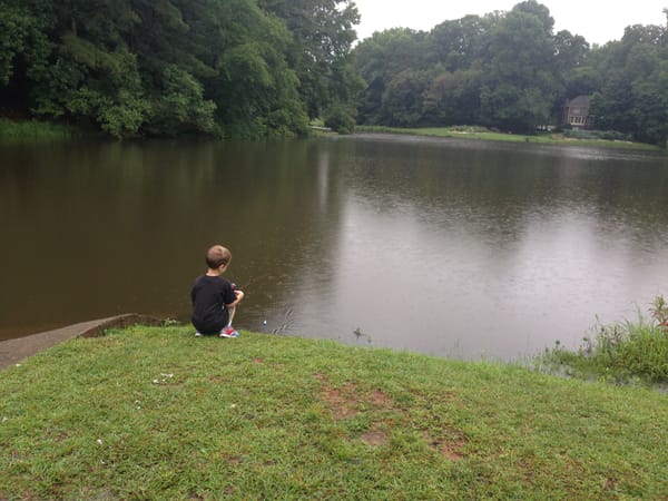 Family Fishing In Our Neighborhood