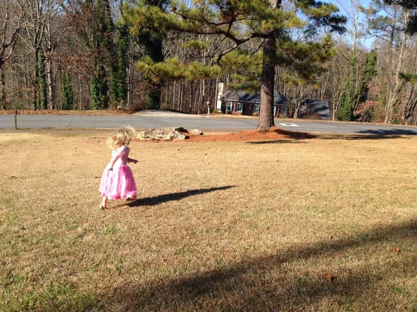 Princess Savannah in the Yard