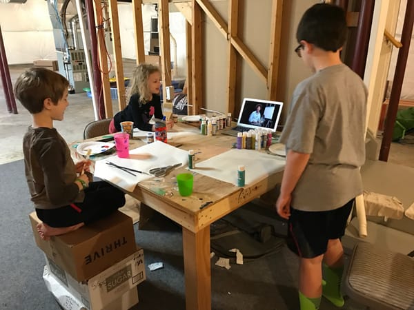 Bob Ross painting class