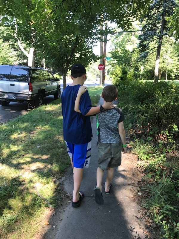 Walking around the neighborhood