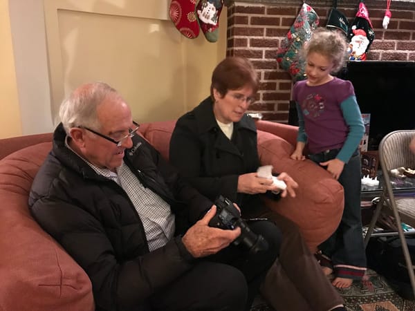 Christmas 2017 with Grandma and Grandpa