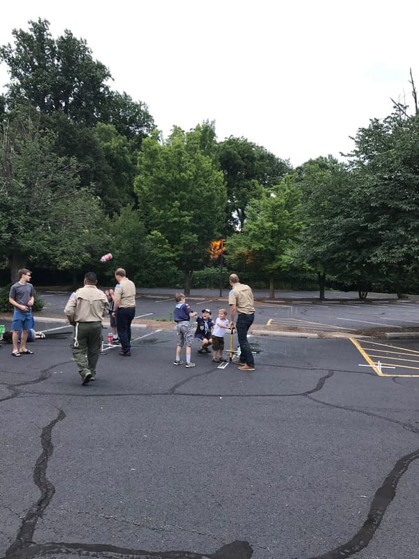 Tucker's pack meeting - bottle rockets