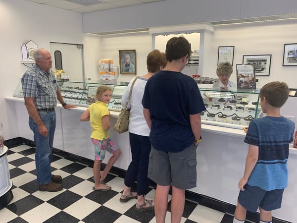 Visiting Grandma and Grandpa Knight