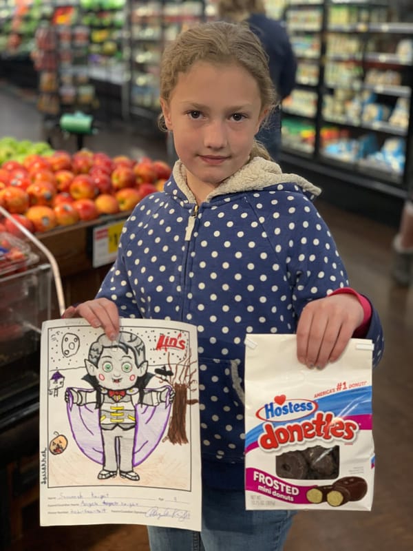 Savannah Wins the Coloring Contest