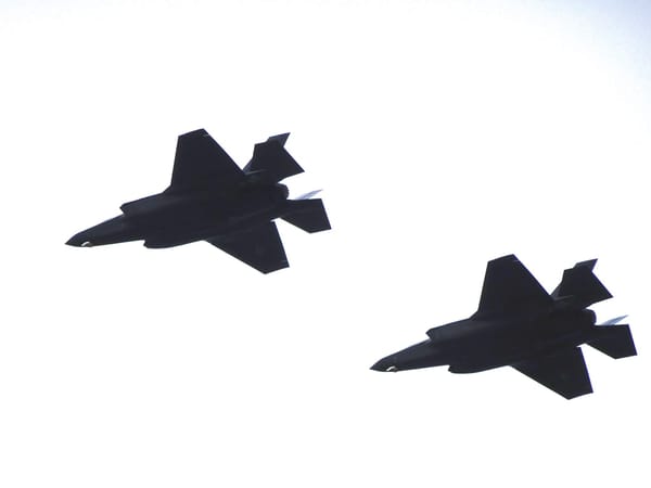 US Air Force F-35A Demo Team Utah Strong Flyover