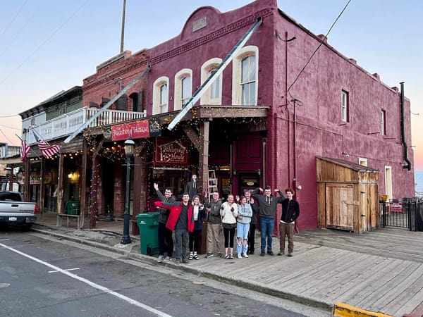 Hanging Lights at the Roasting House